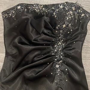 Cocktail Little Black Dress with Sequined Flowers Nordstrom